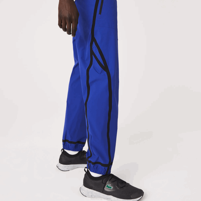 bdm azul VVL0A1130 hombres Lacoste pantalones de chándal ligeros