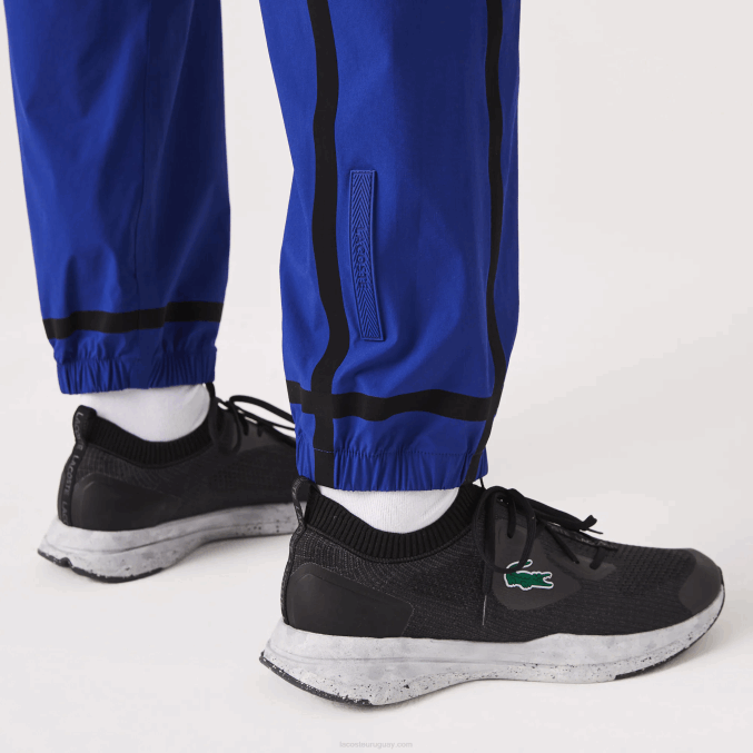 bdm azul VVL0A1130 hombres Lacoste pantalones de chándal ligeros
