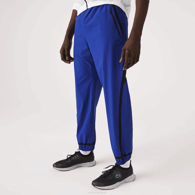 bdm azul VVL0A1130 hombres Lacoste pantalones de chándal ligeros