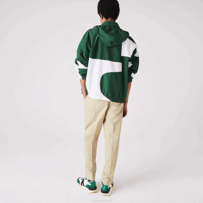beige c5u VVL0A1118 hombres Lacoste pantalones de chándal resistentes al agua