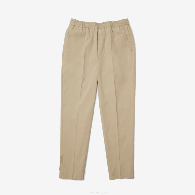 beige c5u VVL0A1118 hombres Lacoste pantalones de chándal resistentes al agua