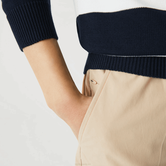 beige c5u VVL0A1118 hombres Lacoste pantalones de chándal resistentes al agua