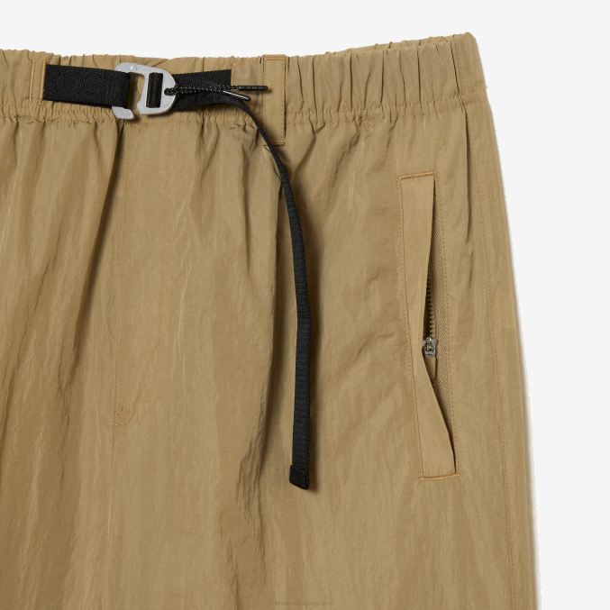 beige cb8 VVL0A22 hombres Lacoste pantalones de chándal repelentes al agua de corte relajado