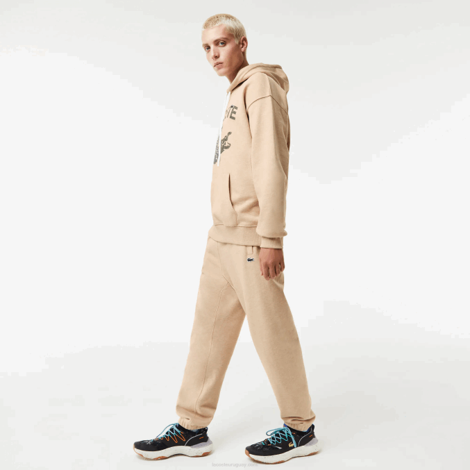 beis 4jw VVL0A1013 hombres Lacoste pantalones deportivos estampados