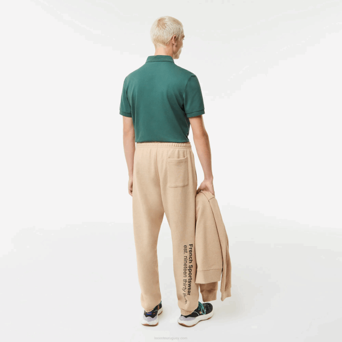 beis 4jw VVL0A1013 hombres Lacoste pantalones deportivos estampados