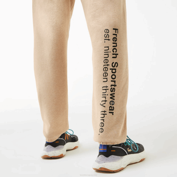 beis 4jw VVL0A1013 hombres Lacoste pantalones deportivos estampados