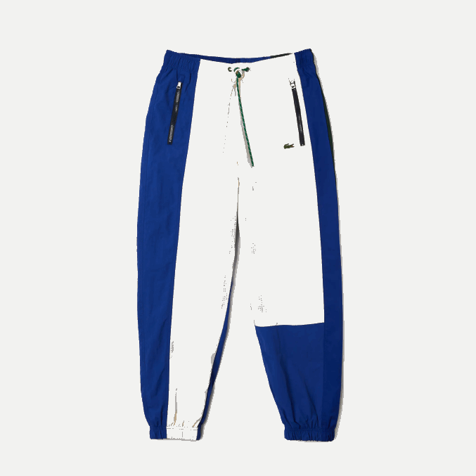 blanco azul verde x53 VVL0A1150 hombres Lacoste pantalones de chándal ligeros con bloques de colores vivos
