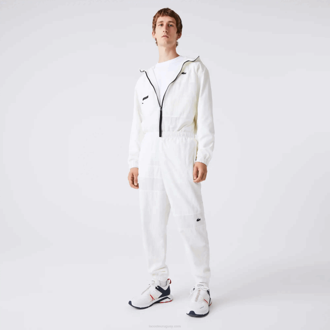blanco b5l VVL0A1106 hombres Lacoste pantalones de chándal repelentes al agua