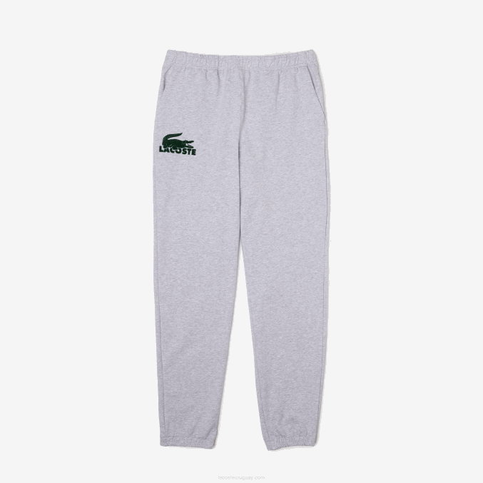 gris chino verde y9k VVL0A1475 hombres Lacoste joggers de felpa de algodón