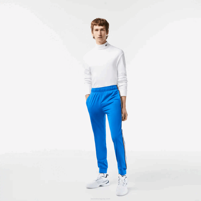 kxb azul VVL0A306 hombres Lacoste pantalones de chándal de tenis resistentes a la abrasión