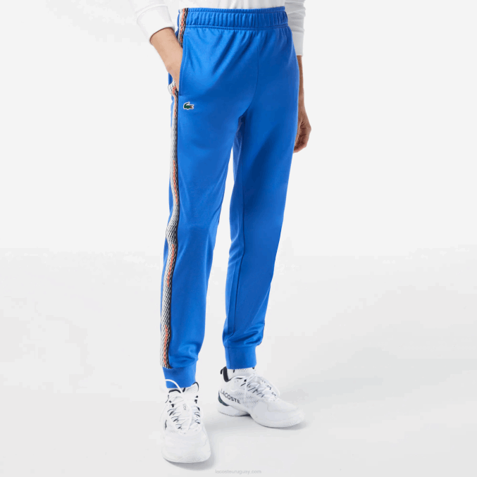 kxb azul VVL0A306 hombres Lacoste pantalones de chándal de tenis resistentes a la abrasión