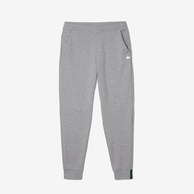 lomo gris 4jv VVL0A1005 hombres Lacoste pantalones de chándal slim fit en mezcla de algodón jaspeado