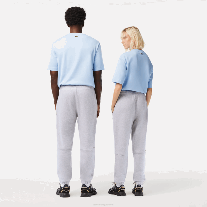 lomo gris cca VVL0A1048 hombres Lacoste pantalones de chándal de algodón orgánico