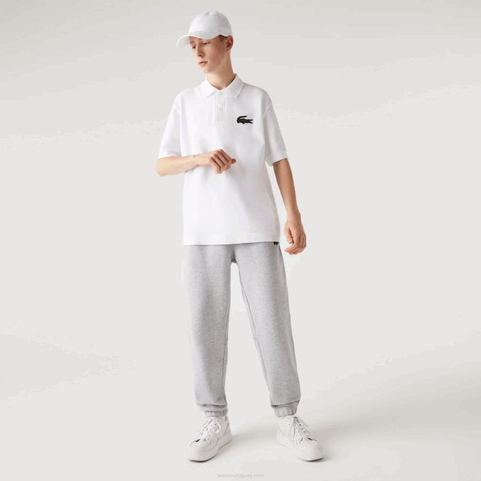 lomo gris cca VVL0A1048 hombres Lacoste pantalones de chándal de algodón orgánico