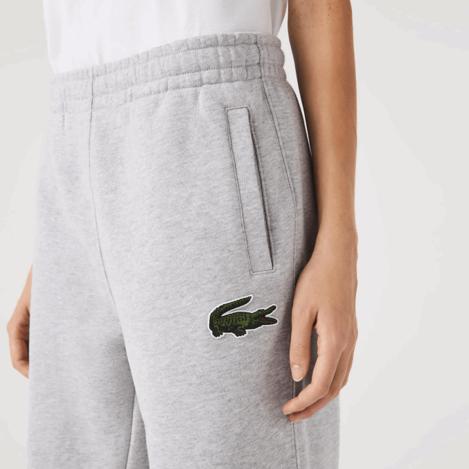 lomo gris cca VVL0A1048 hombres Lacoste pantalones de chándal de algodón orgánico