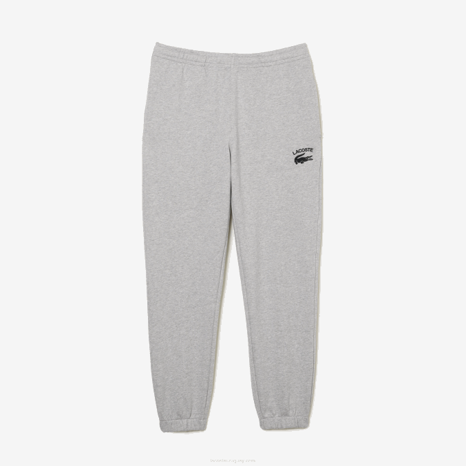 lomo gris cca VVL0A552 hombres Lacoste pantalones de chándal tapered fit
