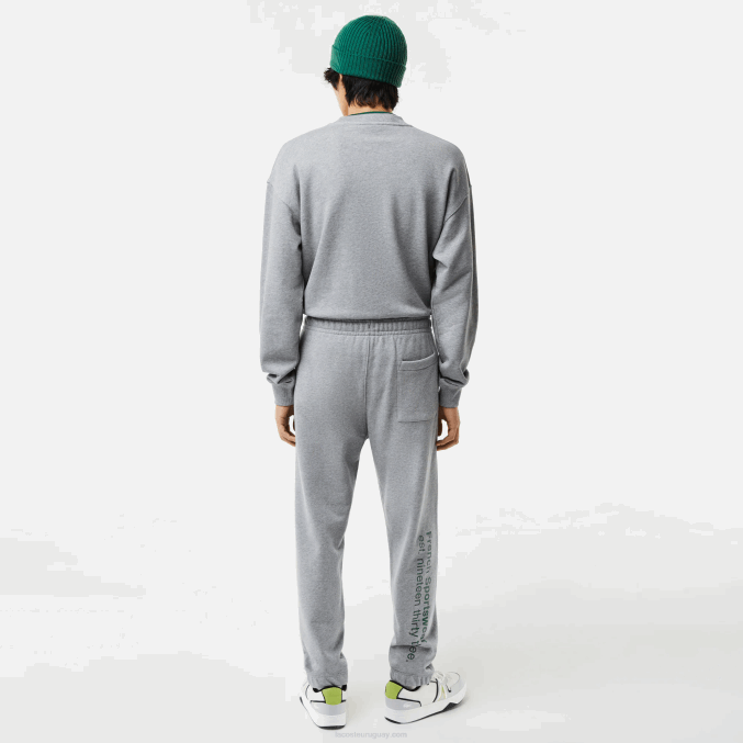 lomo gris yrd VVL0A1012 hombres Lacoste pantalones deportivos estampados