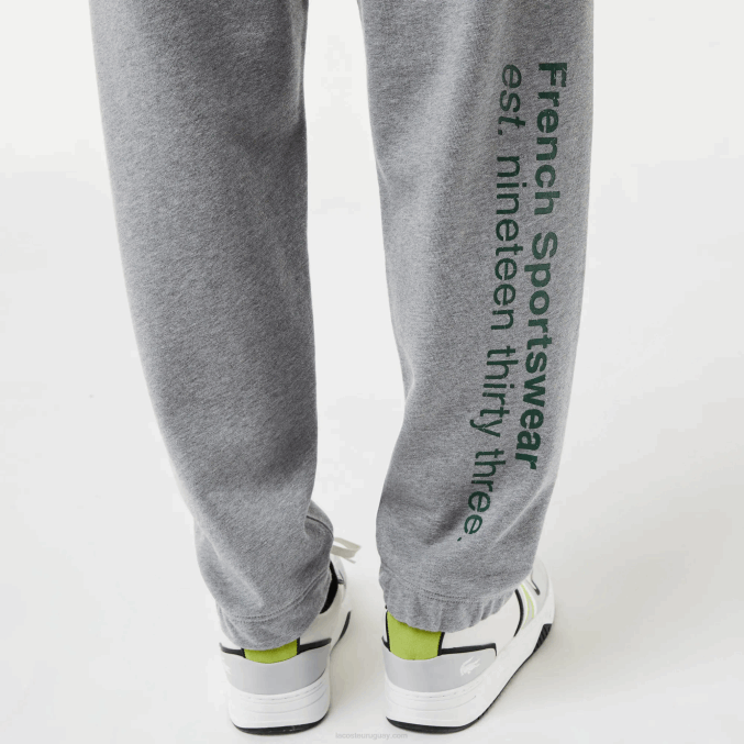 lomo gris yrd VVL0A1012 hombres Lacoste pantalones deportivos estampados