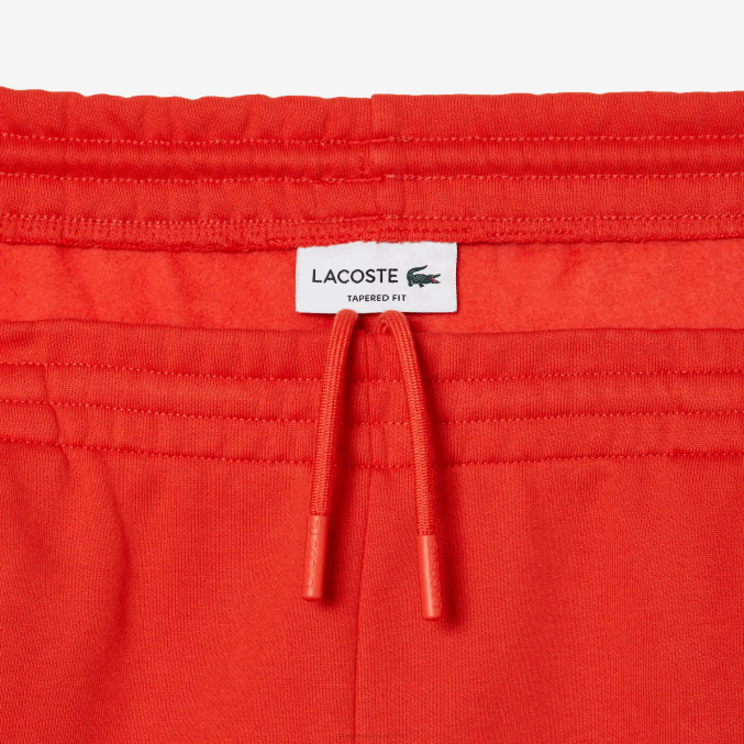 naranja 02k VVL0A374 hombres Lacoste pantalones de chándal tapered fit