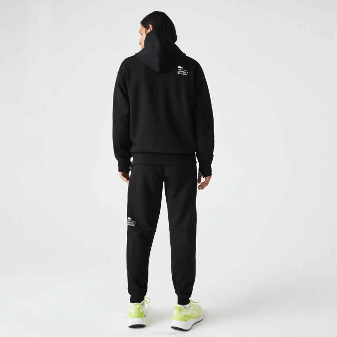 negro 031 VVL0A1043 hombres Lacoste pantalones de chándal con estampado reflectante