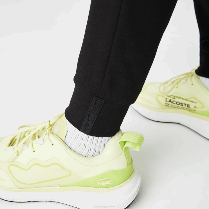 negro 031 VVL0A1043 hombres Lacoste pantalones de chándal con estampado reflectante