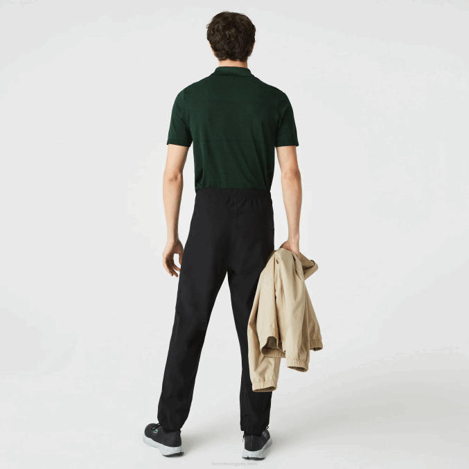 negro 031 VVL0A1131 hombres Lacoste pantalones de chándal ligeros