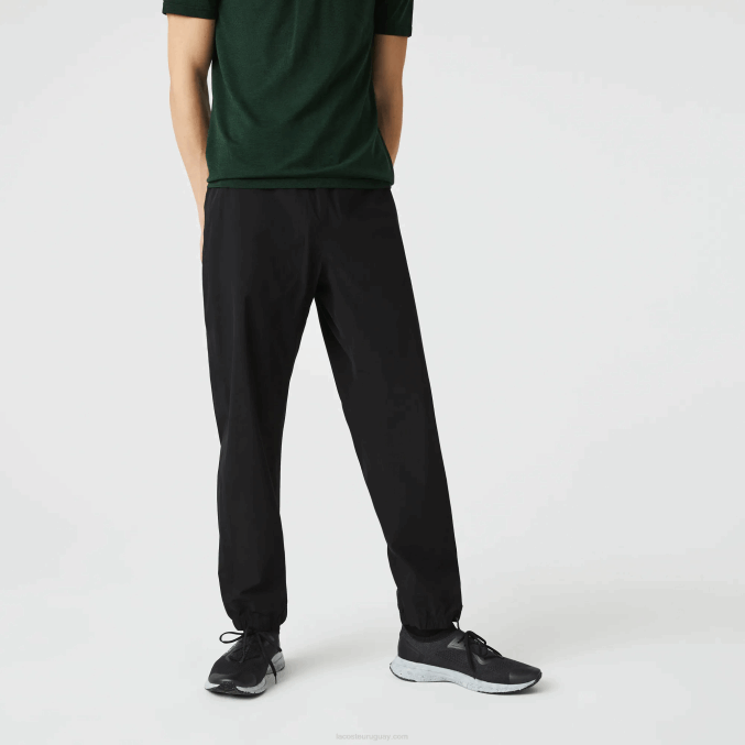 negro 031 VVL0A1131 hombres Lacoste pantalones de chándal ligeros