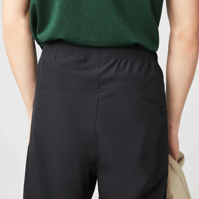 negro 031 VVL0A1131 hombres Lacoste pantalones de chándal ligeros