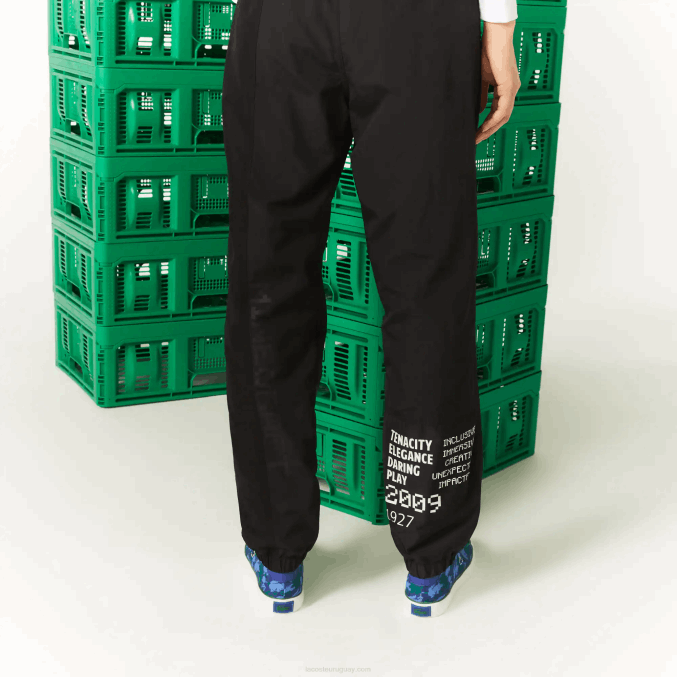 negro 031 VVL0A1175 hombres Lacoste pantalones de chándal de nailon live x minecraft