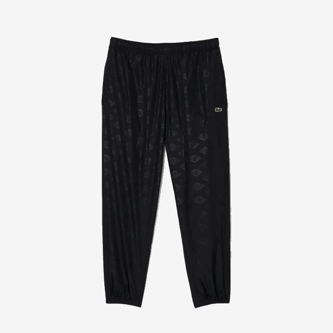 negro 031 VVL0A318 hombres Lacoste pants con monograma estampado