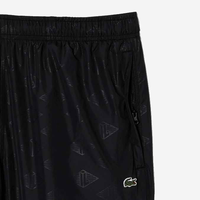 negro 031 VVL0A318 hombres Lacoste pants con monograma estampado