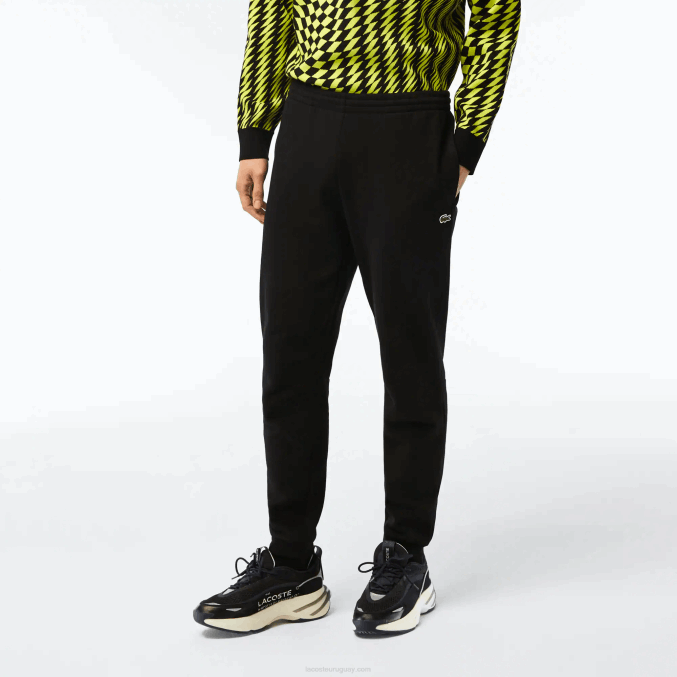 negro 031 VVL0A347 hombres Lacoste pantalones de chándal tapered fit
