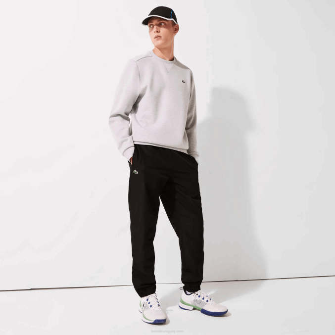 negro 031 VVL0A550 hombres Lacoste pantalones deportivos de tejido ligero