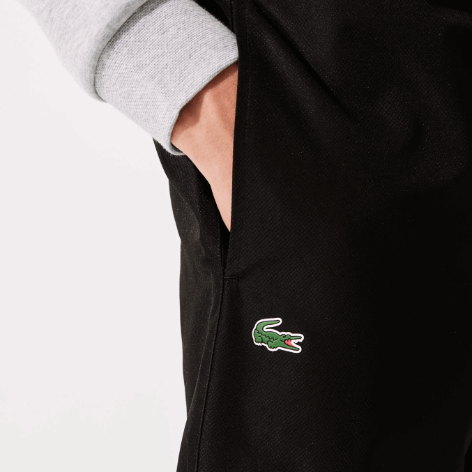 negro 031 VVL0A550 hombres Lacoste pantalones deportivos de tejido ligero