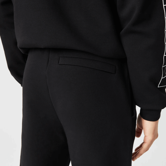 negro 031 VVL0A973 hombres Lacoste pantalones de chándal de corte slim con logo