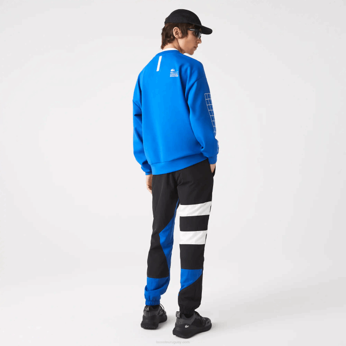 negro azul blanco se1 VVL0A1105 hombres Lacoste pantalones de chándal repelentes al agua
