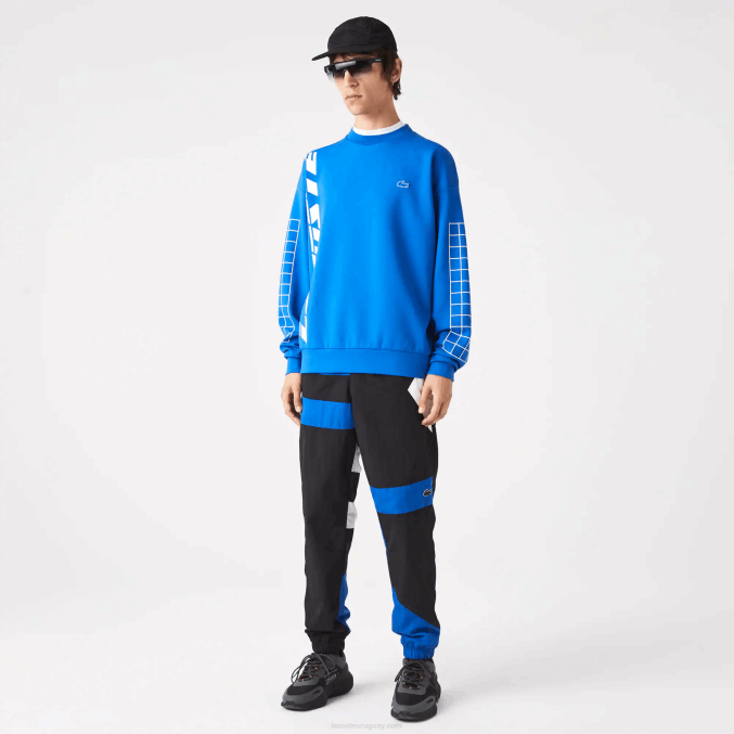 negro azul blanco se1 VVL0A1105 hombres Lacoste pantalones de chándal repelentes al agua