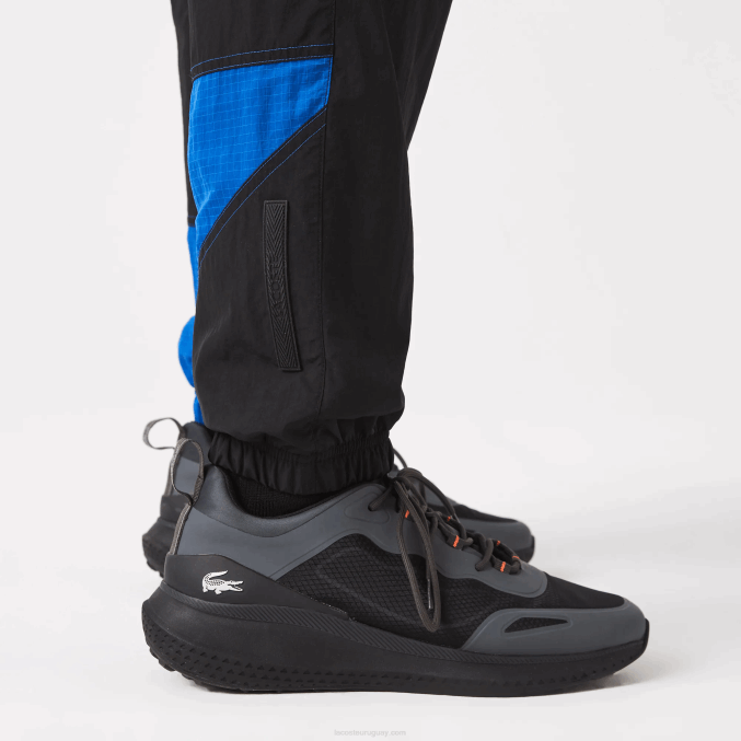 negro azul blanco se1 VVL0A1105 hombres Lacoste pantalones de chándal repelentes al agua