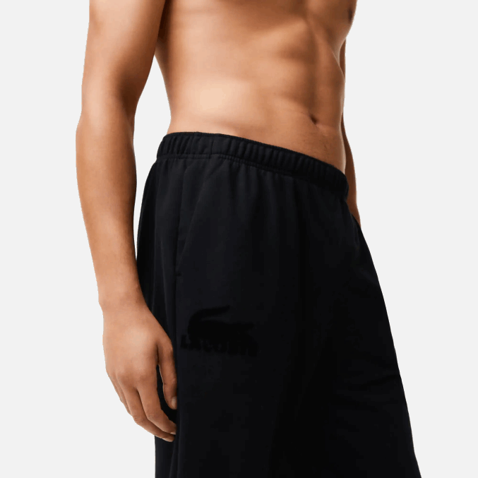 negro c31 VVL0A1476 hombres Lacoste joggers de felpa de algodón