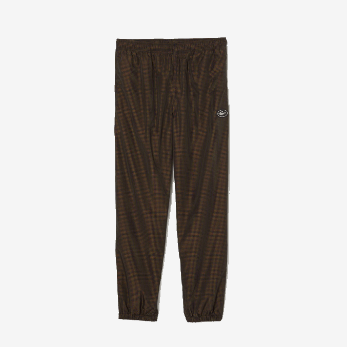 negro marrón azul marino caqui verde txj VVL0A1069 hombres Lacoste pantalones deportivos de sarga a cuadros repelentes al agua