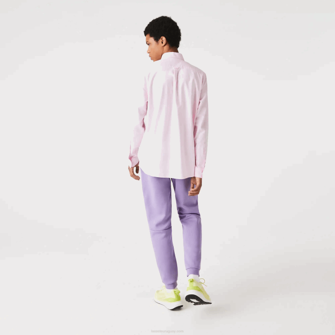 púrpura gfu VVL0A995 hombres Lacoste pantalones de chándal tapered fit