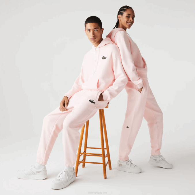 rosa claro t03 VVL0A1050 hombres Lacoste pantalones de chándal de algodón orgánico
