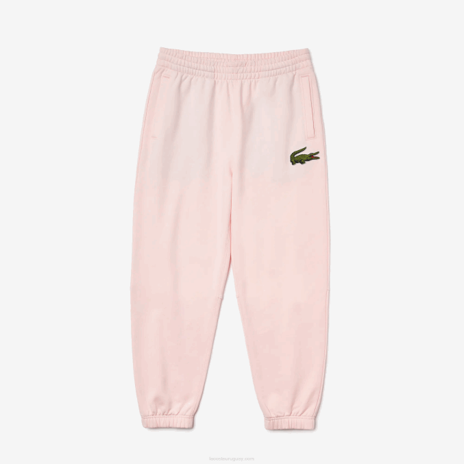 rosa claro t03 VVL0A1050 hombres Lacoste pantalones de chándal de algodón orgánico