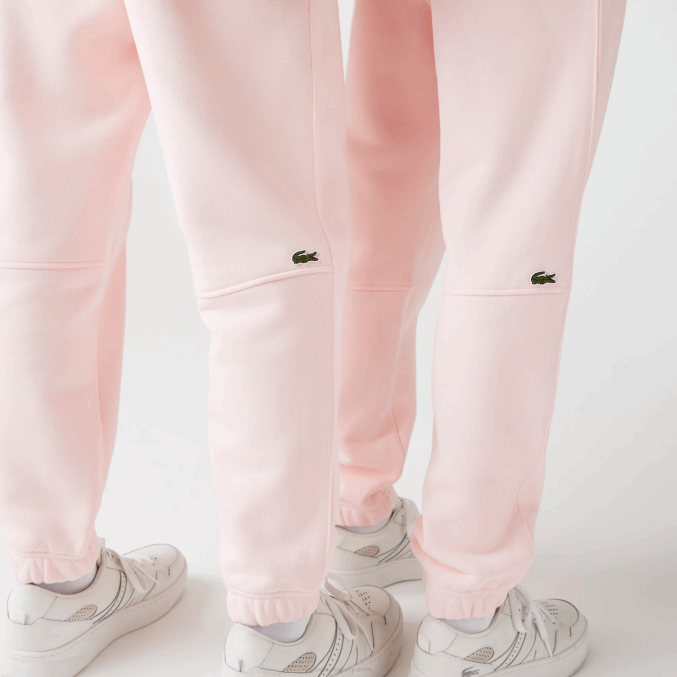 rosa claro t03 VVL0A1050 hombres Lacoste pantalones de chándal de algodón orgánico