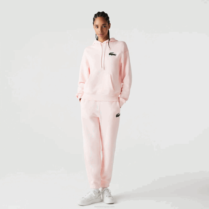 rosa claro t03 VVL0A1050 hombres Lacoste pantalones de chándal de algodón orgánico