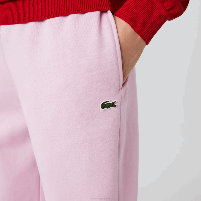 rosa z4h VVL0A1014 hombres Lacoste pantalones de chándal tapered fit
