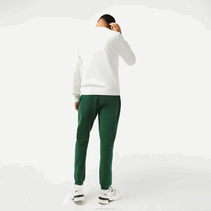 verde 132 VVL0A1024 hombres Lacoste pantalones de chándal tapered fit