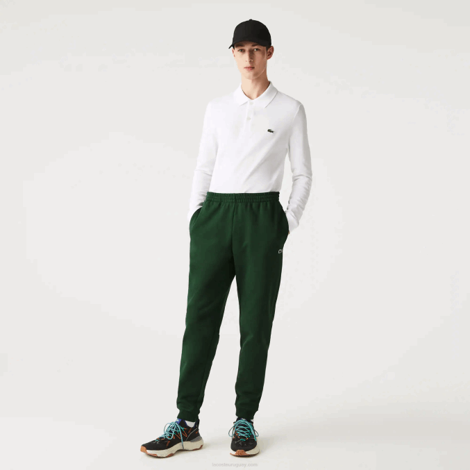 verde 132 VVL0A1024 hombres Lacoste pantalones de chándal tapered fit