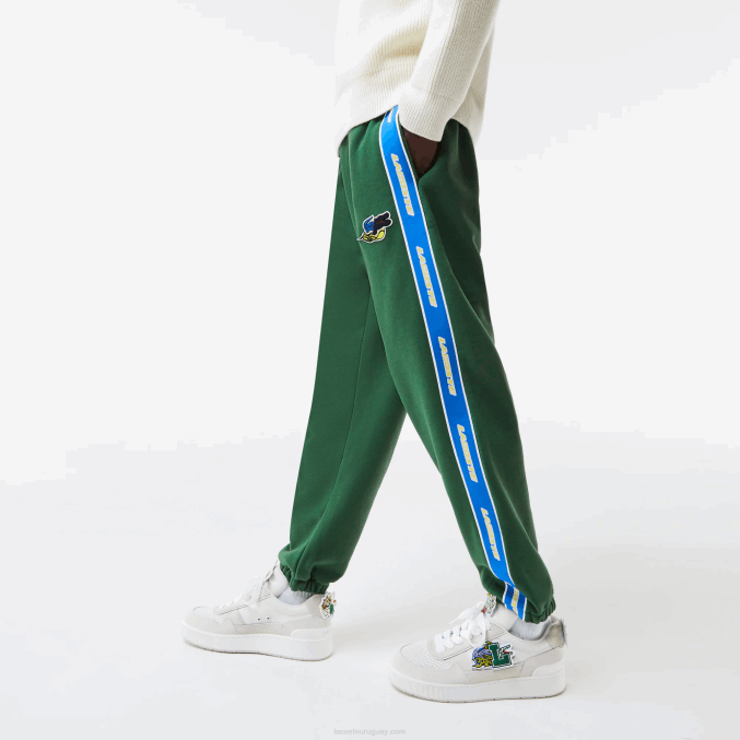 verde 132 VVL0A1026 hombres Lacoste pantalones de chándal con logo
