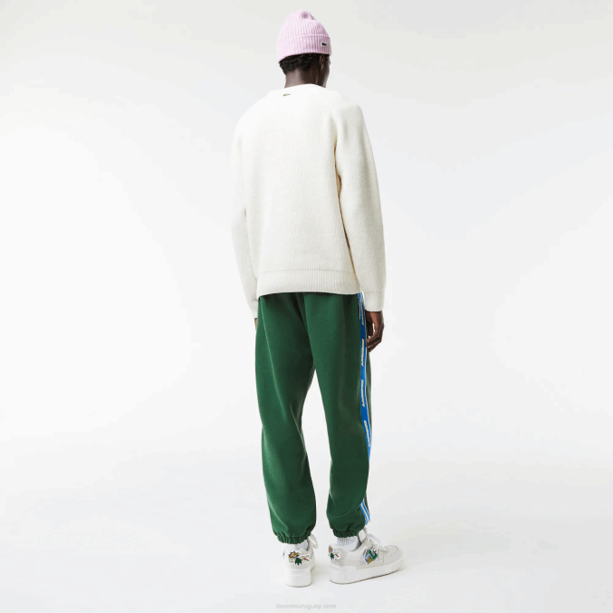 verde 132 VVL0A1026 hombres Lacoste pantalones de chándal con logo
